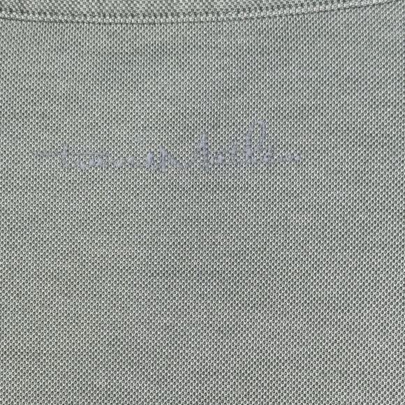 Travis Mathew Polo Shirt Mens Large Gray Performance Pima Cotton Blend Logo - Picture 6 of 12